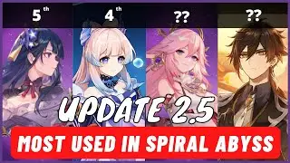 Most used characters in SPIRAL ABYSS 2.5 and Get 36 Star | Genshin Impact