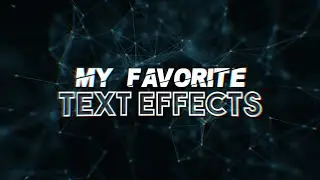 my fav text effects | after effects