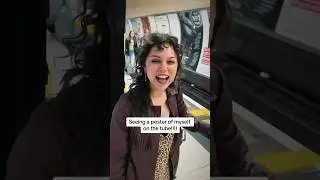 I’m on a poster on the underground!! 👁️ #iconicmoment