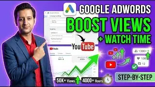 How to Use Google Adwords for YouTube - Increase Views & Watch Time (Step by Step Guide)