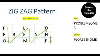 zig zag pattern in python top to  bottom
