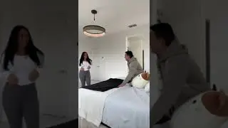Putting A towl on the bed so he gets ready😜