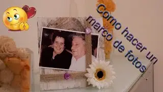Marcos de fotos con maderas de cajas recicladas