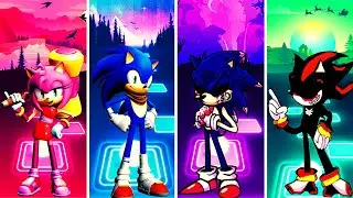 Amy Rose VS Sonic VS Sonic VS Shadow | Tiles Hop