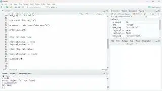 R Tutorial for Beginners - Data types