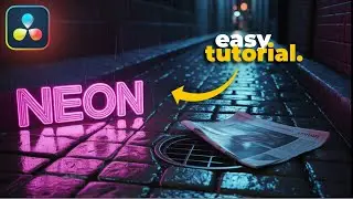 How To Create NEON Titles in Davinci Resolve!