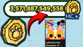 How To Get Cartoon Coins FAST in Pet Simulator X ( Roblox )