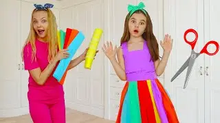 Polina makes a new Dress for Birthday - Cool DIY Ideas