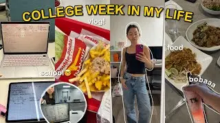 college week in my life (school, food, friends) 😴⭐️🫀