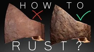 How to Texture RUST in 3d? (for advanced 3d artists)