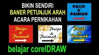 BIKIN SENDIRI BANER PETUNJUK ARAH HAJATAN PERNIKAHAN