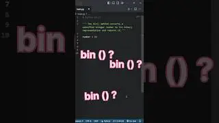 bin() in python convert number decimal to binary