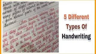 5 Different Types Of Handwriting 😍 Beautiful Handwriting ✍️ #love #like #subscribe