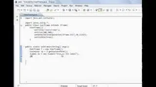 Java programming Lesson 58 GUI : Adding components with getContentPane() JFrame method.