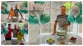 SURPRESA!! COMEMORAMOS  O ANIVERSÁRIO DO MEU PAI 🥳