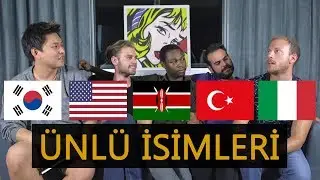 5 FARKLI DİLDEN ÜNLÜ İSİMLERİNİ OKUDUK | 4 Yabancı 1 Türk (Ekincan'a veda)