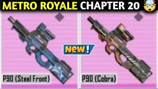METRO ROYALE CHAPTER 20 :- NEW P90 STEEL FRONT & NEW P90 COBRA 🐍 PUBG METRO ROYALE