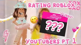 Rating Roblox Ytbers! 💕🤩 || Pt 1/???⋆.ೃ࿔*:･