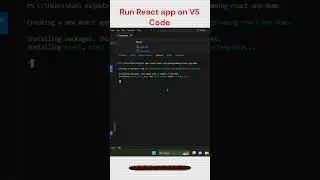 How to run React JS code on Visual Studio Code #shorts #ytshorts #reactjs #viralshorts