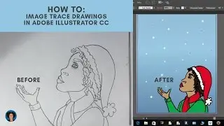How To: Image Trace Drawings in Adobe Illustrator CC Tutorial| j9illustrator