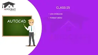 AutoCAD Class-25 (UCS Command, Format Menu)- In Hindi