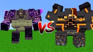 Ender Guardian Vs Netherite Monstrosity - Minecraft Mob Battle