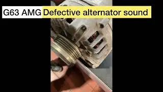 Defective alternator sound