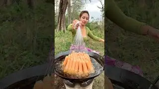 Hotdog crispy with noodle cook recipe 