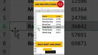 Add Multiple Rows EXCEL TRICK 