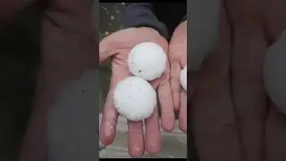 Жуткий град случился в Новосибирске 4 сентября