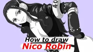 How to draw Nico Robin | One Piece | Step by step Tutorial