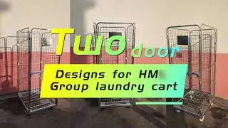 How to use the upper and lower doors of the laundry trolley？