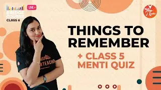 Things To Remember & Class 5 Menti Quiz👈| Class 6 Maths💥| Bridge Course 2022🎯| Sana Ma’am | Pirates