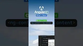 Angular 18 New Feature for ng-content: Default Content 