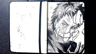 [ASMR] Drawing Obito Uchiha from Naruto Shippuden (Real Time)