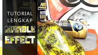 Cara gampang Ngecat Efek Marble, sekali coba langsung jadi.
