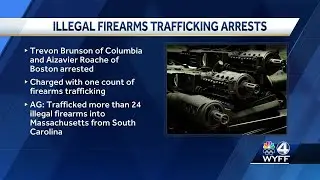 2 South Carolina men conspired to traffic dozens of illegal firearms into Boston, AG says