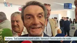 Fontana, ''Sull'autonomia avanti subito. Vannacci? Faccia quello che ritiene opportuno''