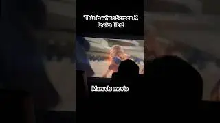 The Marvels being shown on Screen X (triple screen)! 