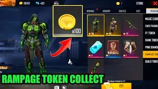 How to collect rampage token in free fire | how to get rampage token