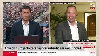 Diputado Castro y nuevo proyecto para subsidiar la electricidad: “Hay que buscar más allá del IVA”