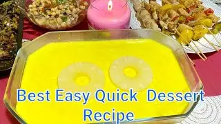 Easy Pineapple Souffle Recipe | Easy & Quick Pineapple Dessert....
