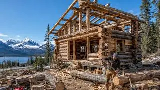 Man Builds STUNNING Off-Grid Cabin in Alaska | Start to Finish by 