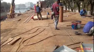 DEW [Flat deck pontoon & Self-sustaind deck pontoon construction work]