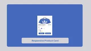 Lets design a responsive product card in html & css #video #viralvideo