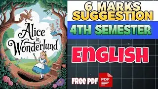 Down the Rabbit Hole by Lewis Carroll for class 12 4th semester|6 Marks Suggestion| #hs2026 
