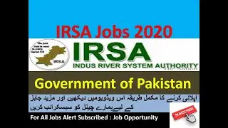 IRSA Jobs 2020 | Govt Jobs | Project Coordinator | Daily Job Info