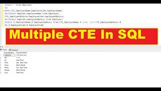 Multiple CTE in Single SQL Query | Coding Era