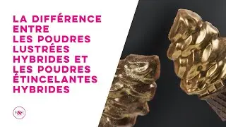 Difference entre les poudres Lustrées et étincelantes de la Collection Roxy&Rich.