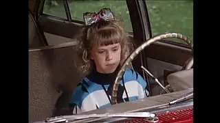 Full House - Stephanie destroys the kitchen with Joey's car